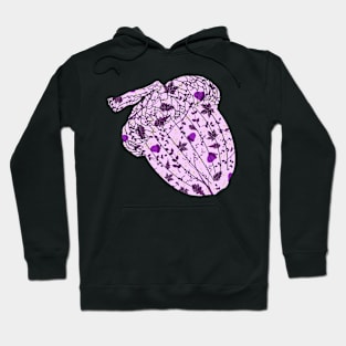 Purple Nature Autumnal Pattern Hoodie